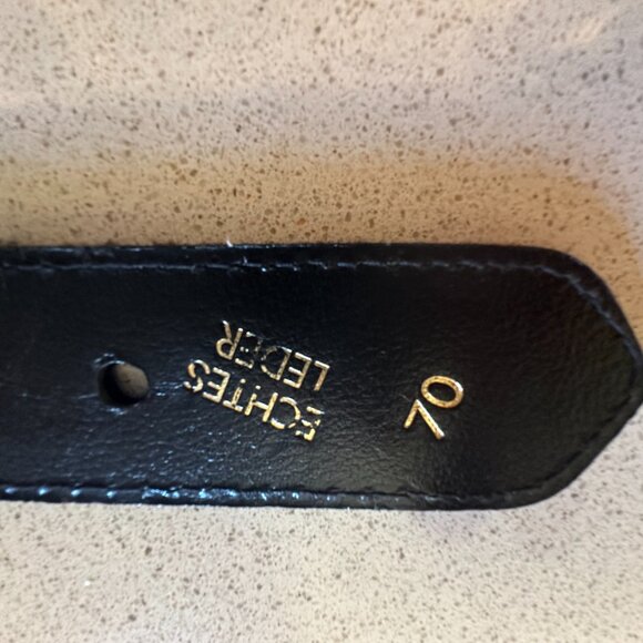 Versace Black Leather Medusa Women's Belt - Picture 5 of 7